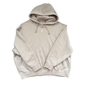 adidas Men's Sandstone Trefoil Hoodie - Light Beige Pullover